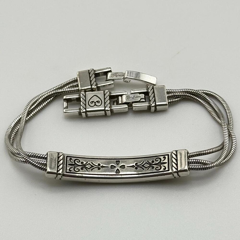 Retired Brighton St. Michel Bracelet & Earrings with Inlaid Swarovski Crystals - Picture 4 of 4